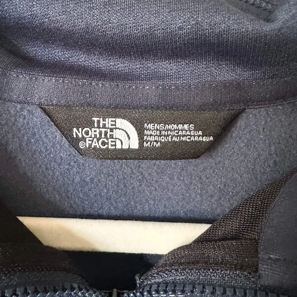The North Face Mens Full Zip Jacket Navy Blue Size M Company Logo Gorpcore